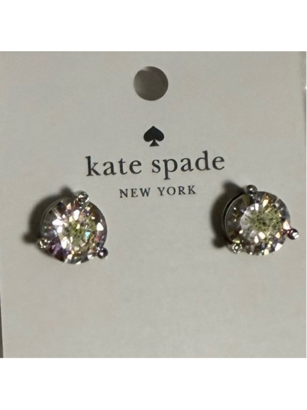 Kate Spade New York Cubic Zirconia Silver Stud “Rise and Shine” Earrings NWT - Picture 5 of 8